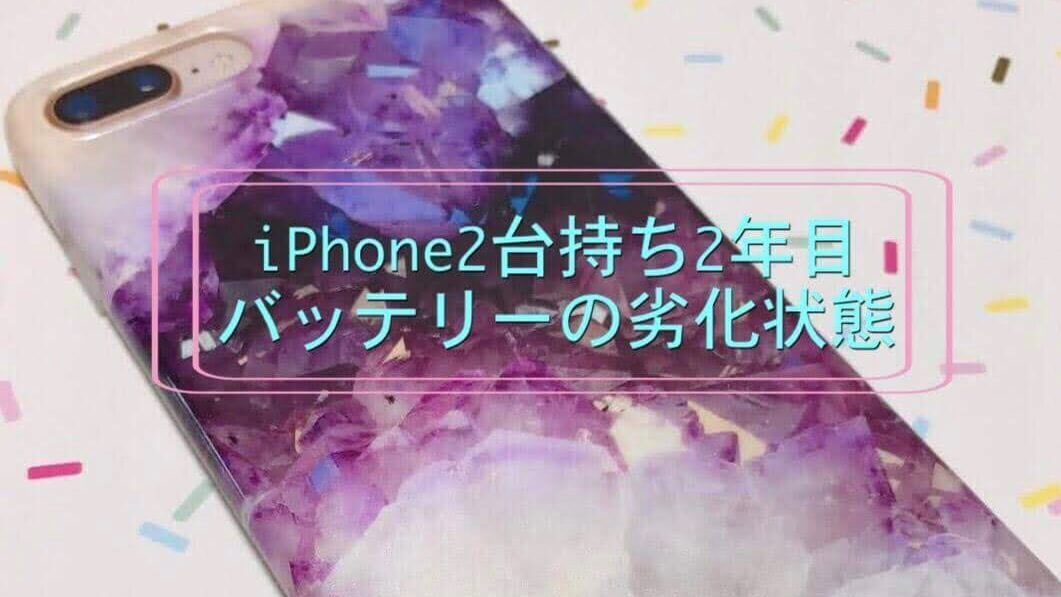 Iphone2台持ち生活も2年目 各バッテリーの劣化状態は うちごもりlife